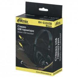 Гарнитура RITMIX RH-533USB black                                                                                                                                                                                                                          