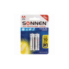 Батарейки SONNEN LR6 алкалиновая BL2 