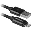 Кабель Defender ACH01-03T PRO Lightning - USB 1 метр черный 
