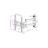 Крепление настенное для TV Kromax Pixis-XS 