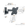 Кронштейн для ТВ VOGEL'S TVM 1243 чёрный 