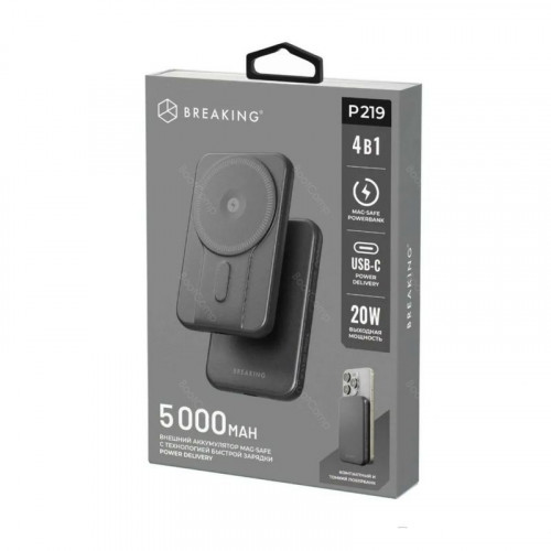 Внешний аккумулятор Breaking P219 5 000 mAh (черный) 