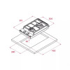 Варочная поверхность газовая TEKA GZC 32300 XBC BK 