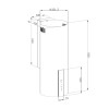 Вытяжка цилиндрическая KORTING KHC 35969 DX Cylinder 