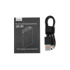 Портативная батарея OLMIO QS-30 30000мАч синяя soft-touch 