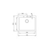 Кухонная мойка TEKA FORSQUARE 50.40 TG 115230005 черный 