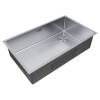 Кухонная мойка PAULMARK NEXT-SKEW 74 UNI-BS PM887444-BS сталь 