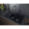 Кухонный смеситель PAULMARK SIEGEN-418(BLM) Si213111-418 черный металлик 