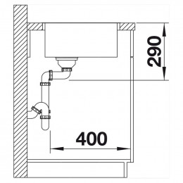 Кухонная мойка BLANCO ANDANO 700-IF 522969 полированная сталь                                                                                                                                                                                             