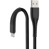Кабель Borasco Fishbone Lightning - USB 1 метр чёрный (38507) 