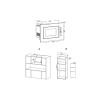 Микроволновая печь встраиваемая Hotpoint MF20G BL H 