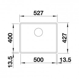 Кухонная мойка BLANCO SUBLINE 500-F (527352) вулканический серый                                                                                                                                                                                          