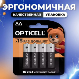 Батарейки BL4 Opticell  AA/LR06 BL4                                                                                                                                                                                                                       