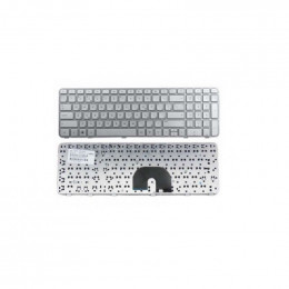 Клавиатура для ноутбука HP Pavilion DV6-6000, DV6-6100 серебрянная, с рамкой                                                                                                                                                                              
