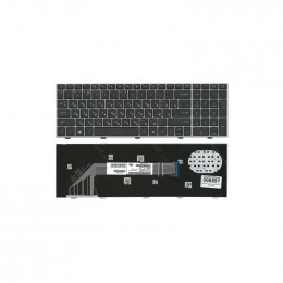 Клавиатура для HP Probook 4540s, 4545s черная с серой рамкой                                                                                                                                                                                              