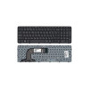 Клавиатура для HP Pavilion 17 17-E черная с черной рамкой 