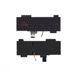 Клавиатура для Asus Gaming FX504 черная с красной подсветкой                                                                                                                                                                                              