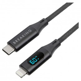 Кабель USB Type-C - Lightning черный 1,2м MOUNTAIN SERIES Breaking К17                                                                                                                                                                                    