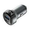 Автомобильное зарядное устройство OLMIO 38W Type-C +USB 040231 серое 