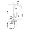 Кухонный смеситель BLANCO CARENA-S Vario (521359) хром-вулканический серый 