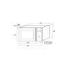Микроволновая печь KRONA QUANTUM 44 WH/IX 