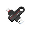 Память USB3.2+TypeC Dual Flash Drive 64Gb Netac US18 NT03US18-064G-32BK 