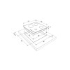 Поверхность газовая KRONA HAGEL 60 IX 