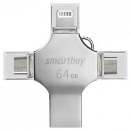 Память USB 3.0 Smartbuy 64GB MC15 Metal Quad (SB064GBMC15)                                                                                                                                                                                                