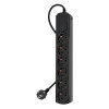 Сетевой фильтр Ippon BK-6-EU-3-10-B 3м (6 розеток) черный 2200Вт 