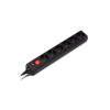 Сетевой фильтр Buro 600SH-5-B 5м (6 розеток) черный 2200 Вт 