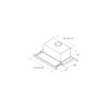 Вытяжка телескопическая JETAIR AURORA LX/WH/F/50 PRF0093764C 