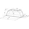 Вытяжка полновстраиваемая KRONA Asta 600 white PB 