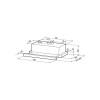 Вытяжка телескопическая KRONA KAMILLA T SENSOR 600 White 