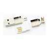 Разъем USB на кабель с корпусом папа male метал 