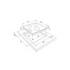 Поверхность газовая KRONA HAGEL 45 WH W 