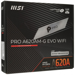 Материнская плата MSI PRO A620AM-G EVO WIFI                                                                                                                                                                                                               