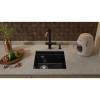 Мойка RIVELATO LINO 454-L 1-чаш 450*440 nero арт.LN-454-L nero 