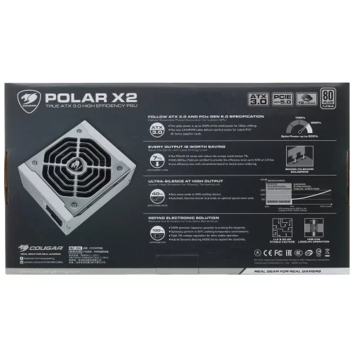Блок питания Cougar POLAR X2 1050 [31PX105001P01] белый, серый 
