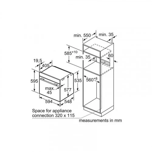 Духовой шкаф-пароварка Bosch HSG636BB1 