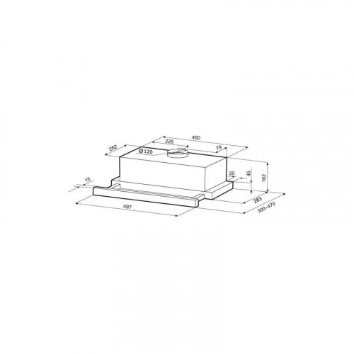 Вытяжка телескопическая KRONA KAMILLA T 500 INOX 