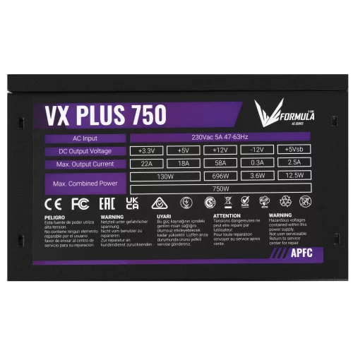 Блок питания Formula VX PLUS 750 [VX PLUS 750W] черный 