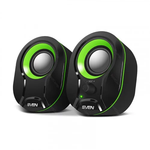 Колонки 2.0 SVEN 290 Black - green 