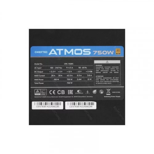 Блок питания Chieftec ATMOS 750W (CPX-750FC) 
