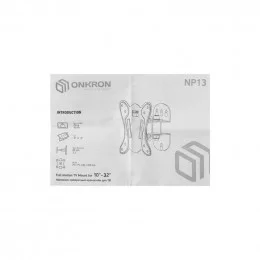 Кронштейн для ТВ ONKRON NP13 чёрный                                                                                                                                                                                                                       