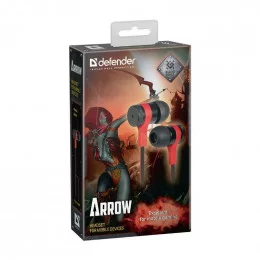 Наушники с микрофоном Defender Arrow Black/Red                                                                                                                                                                                                            