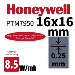 Термопаста с фазовым переходом Honeywell PTM-7950 16х16х0,25 мм 5 шт                                                                                                                                                                                      