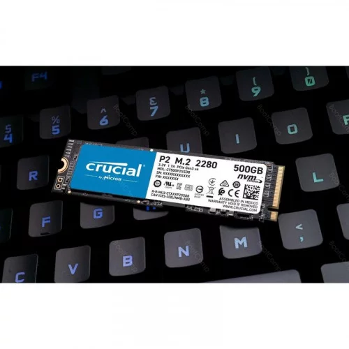Диск SSD M.2 PCI-E 500Gb Crucial P2 Series CT500P2SSD8 
