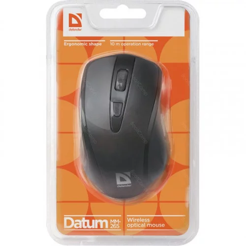 Беспроводная мышь Defender Wireless Datum MM-265 чёрный 