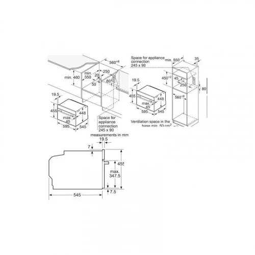 Микроволновая печь встраиваемая Siemens CF 634AGS1 