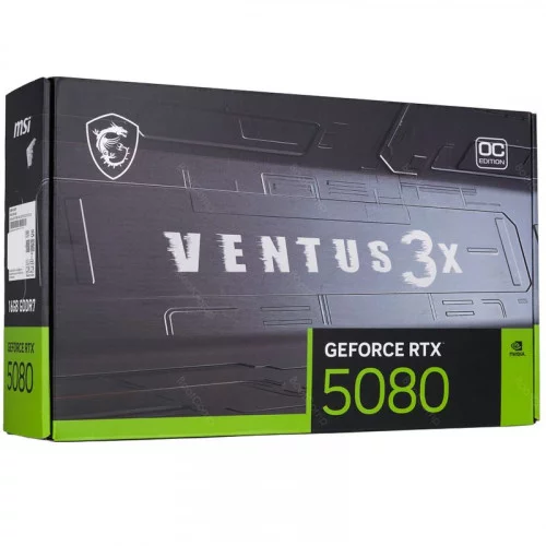 Видеокарта MSI GeForce RTX 5080 VENTUS 3X OC PLUS (RTX 5080 16G VENTUS 3X OC PLUS) 